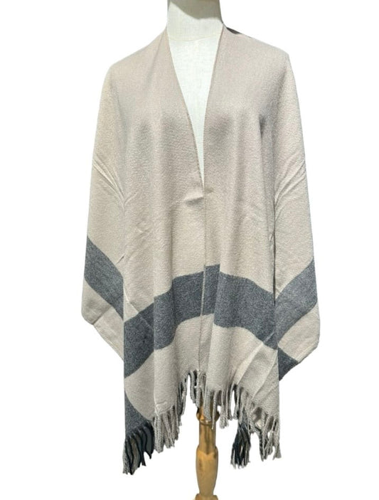 Ruana Beige-gris