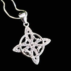 Collar nudo de brujas Infinito