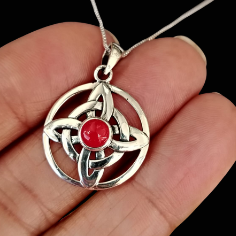 Collar Nudo de Brujas Coralina